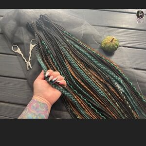 Synthetic twist dreadlock extensions